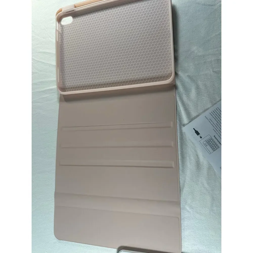 Wireless Bluetooth Keyboard Case for iPad 11” Rose Gold Open Box w/ Box